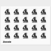 Trots leger vierkante sticker (Vel)
