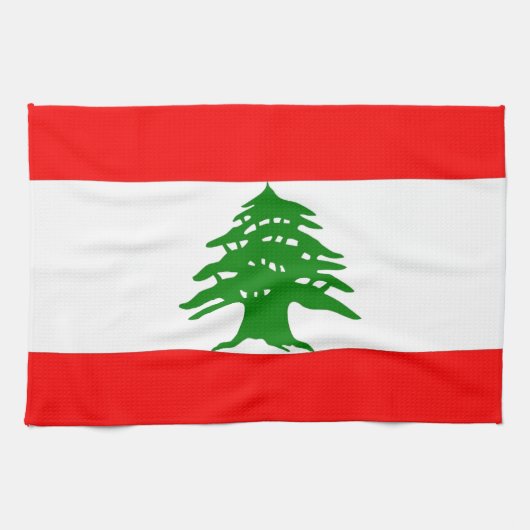 trots Libanees - trots om Libanees te zijn - Liban Theedoek (Horizontaal)