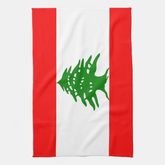 trots Libanees - trots om Libanees te zijn - Liban Theedoek (Verticaal)