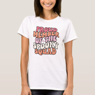 Trots lid van de Spooky Squad Halloween T-shirt