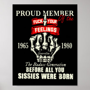 Trots Lid van de Uw Gevoelens 1965 1980 De BA Poster
