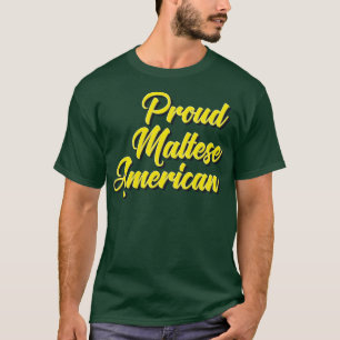Trots Maltees Amerikaans T-shirt