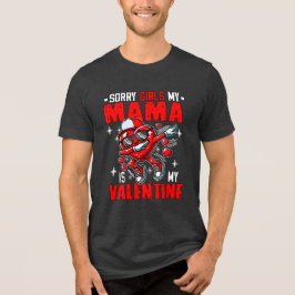 Trots mijn moeder is mijn Valentijnsdag die het ha Tri-Blend Shirt