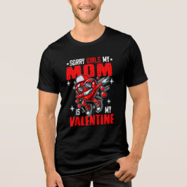 Trots mijn moeder is mijn Valentijnsdag die het ha Tri-Blend Shirt