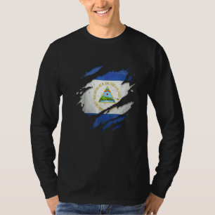 Trots Nicaraguaans Gescheurde Nicaraguaanse Vlag T-shirt