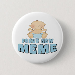 TROTS NIEUWE Meme T-shirt Ronde Button 5,7 Cm