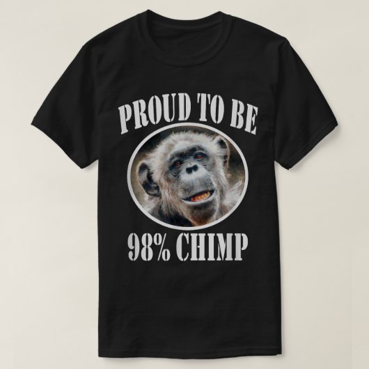 Trots om 98 chimp te zijn t-shirt (Design voorkant)