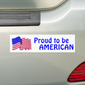 Trots om Amerikaans BUMPERSTICKER te zijn (Op auto)