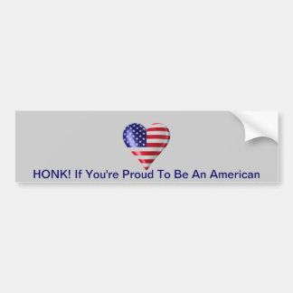 trots om Amerikaans te zijn Bumpersticker