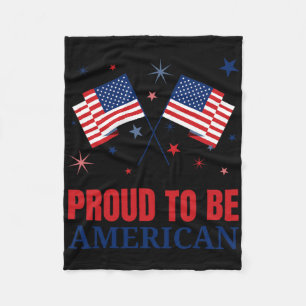 trots om Amerikaanse vlag te zijn op Shirt dag ona Fleece Deken