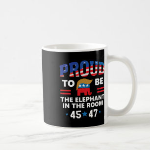 Trots om de olifant in kamer te zijn Pro Trump 24 Koffiemok