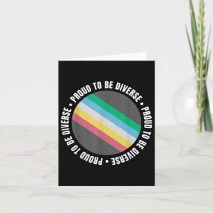 Trots om divers te zijn Pride Flag Neurodiv Kaart