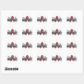 Trots om drugsvrij te zijn ronde sticker (Vel)