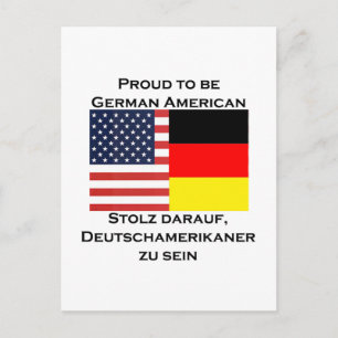 trots om Duits-Amerikaans te zijn Briefkaart