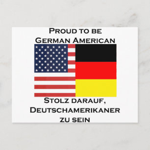 trots om Duits-Amerikaans te zijn Briefkaart