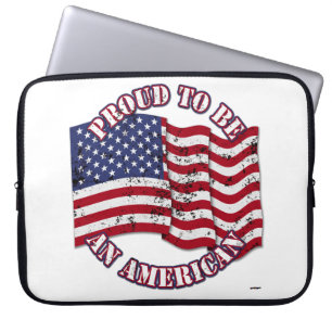 trots om een Amerikaan te zijn met de Amerikaanse  Laptop Sleeve
