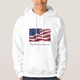 Trots om een Amerikaans sweatshirt te zijn.