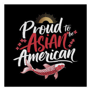 Trots om een Aziatisch Amerika te zijn Perfect Poster