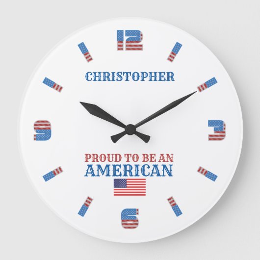 trots om een grote Amerikaanse klok te worden (Voorkant)