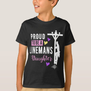 Trots om een Linemans dochter Lineman Gifts te zij T-shirt