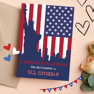 Trots om een nieuwe Amerikaanse burger te zijn Kaart