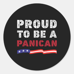 Trots om een Panican Trump te zijn, wees geen pani Ronde Sticker