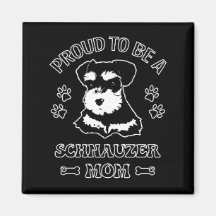 Trots om een Schnauzer moeder te zijn Magneet