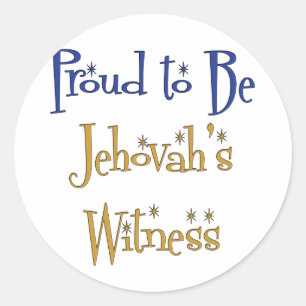 Trots om Getuige van Jehova te zijn Ronde Sticker