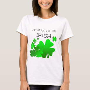 Trots om Iers te zijn, St Patrick's Day met shamro T-shirt