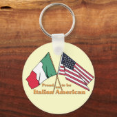 trots om Italiaans-Amerikaans te zijn Sleutelhanger (Voorkant)