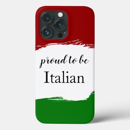 trots om Italiaans patriottisch te zijn Case-Mate iPhone Case (Achterkant)