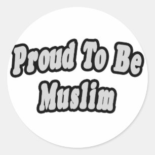 Trots om moslim te zijn ronde sticker