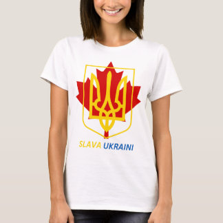 TROTS OM OEKRAÏENS CANADEES TE ZIJN - SLAVA UKRAIN T-SHIRT