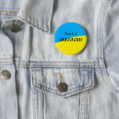 trots om Oekraïens te zijn Ronde Button 5,7 Cm (In situ)