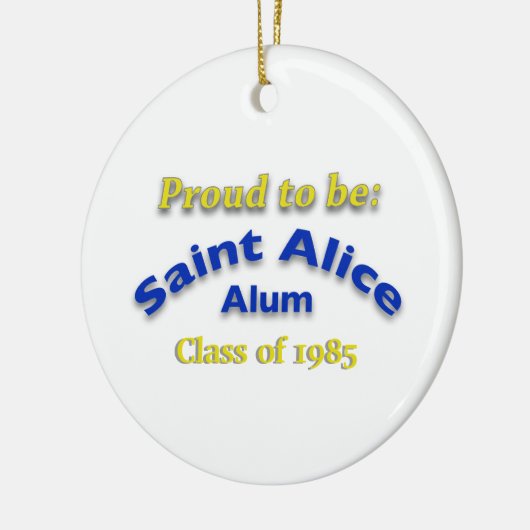 Trots om Saint Alice Alum te zijn Keramisch Ornament (Links)