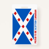 TROTS OM SCHOTSE CANADEES TE ZIJN! BADGE (Achterkant)