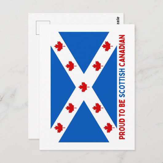 TROTS OM SCHOTSE CANADEES TE ZIJN! BRIEFKAART (Voorkant / Achterkant)