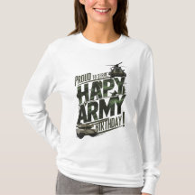 Trots om te dienen: Happy Army Verjaardag T-shirt