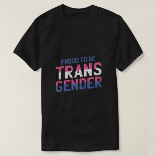 Trots om transgender vlag kleuren Pride Day T-shirt
