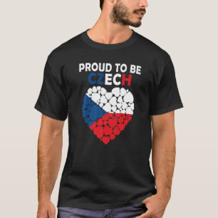 Trots om Tsjechisch te zijn Ik hou van Tsjechische T-shirt