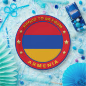 trots om uit Armenië te komen Papieren Bordje (Feest)