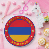 trots om uit Armenië te komen Papieren Bordje (Feest)