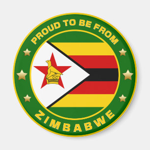 trots om uit Zimbabwe te komen Magneet
