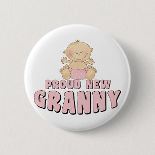 TROTS OMA T-Shirt Ronde Button 5,7 Cm