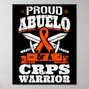 Trots op Abuelo van een CRPS Warrior RSD Awareness Poster