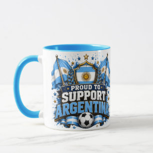 TROTS OP ARGENTINIË Voetbalontwerp Mok