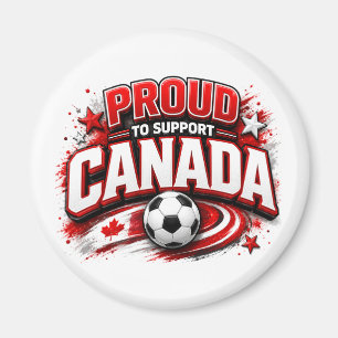 TROTS OP CANADA Voetbalfan Canadees Magneet