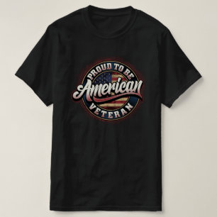 trots op de amerikaanse veteranendag t-shirt