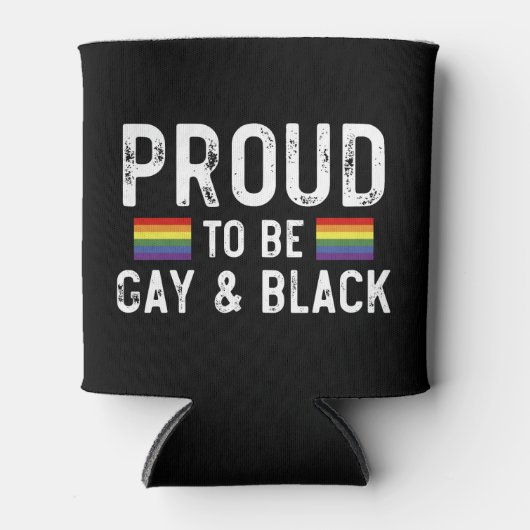 Trots op de Gay and Black Pride 2025 Blikjeskoeler (Voorkant)