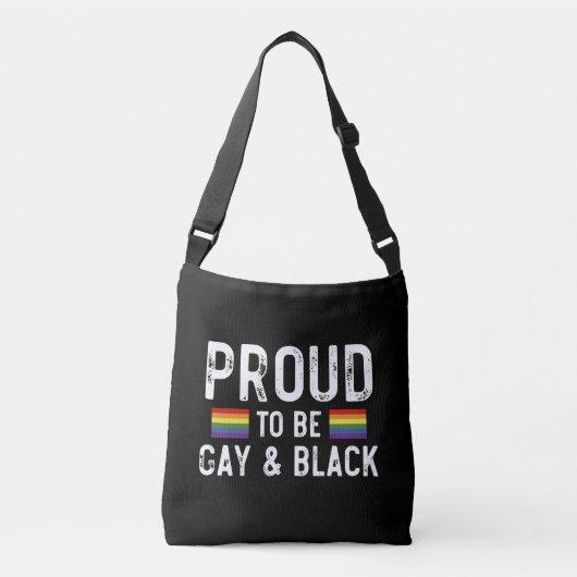 Trots op de Gay and Black Pride 2025 Crossbody Tas (Voorkant)